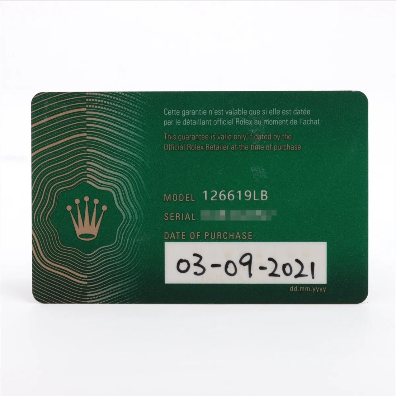 Rolex Submariner 126619LB WG AT Black Dial